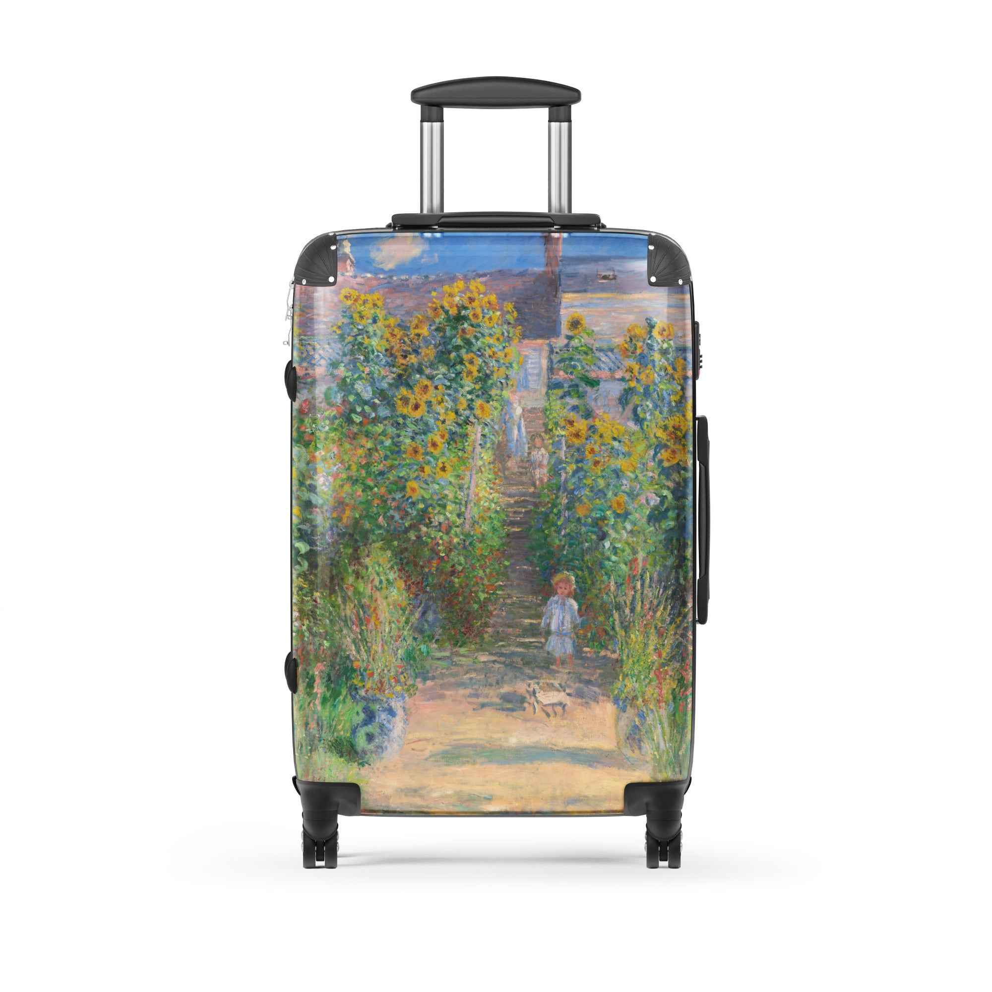 Claude Monet Suitcase - Art-Inspired Hard-Shell Travel Accessory for Stylish Getaways - Rosetta Creative Boutique